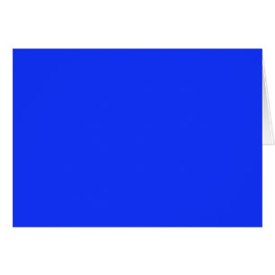 Tarjeta en blanco con fondo azul neón brillante