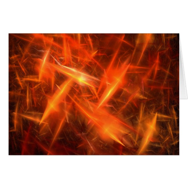 Tarjeta en blanco con fondo de arte fractal (Anverso (Horizontal))