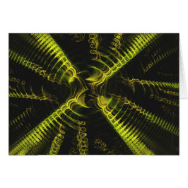 Tarjeta en blanco con fondo de diseño espiral frac