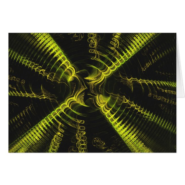 Tarjeta en blanco con fondo de diseño espiral frac (Anverso (Horizontal))