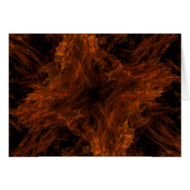 Tarjeta en blanco con fondo de diseño fractal