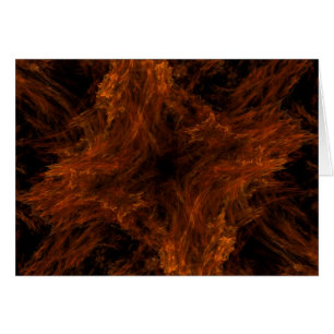 Tarjeta en blanco con fondo de diseño fractal