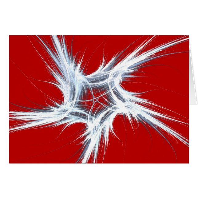 Tarjeta en blanco con fondo de diseño fractal (Anverso (Horizontal))