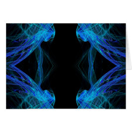 Tarjeta en blanco con fondo fractal