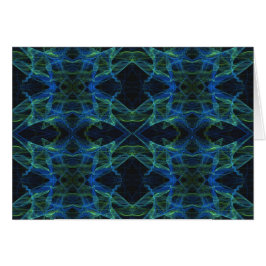 Tarjeta en blanco con fondo fractal