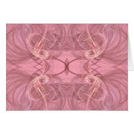 Tarjeta en blanco con fondo fractal