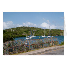 Tarjeta en blanco con imagen de la Antigua sede de