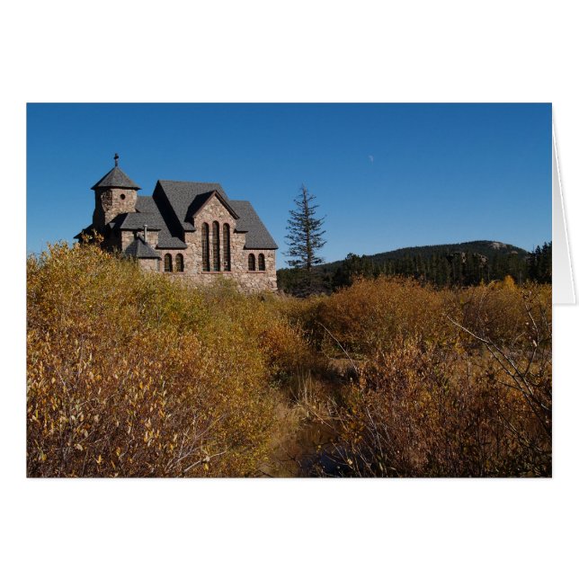 Tarjeta en blanco con la iglesia histórica de Colo (Anverso (Horizontal))