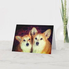 Tarjeta en blanco Corgi