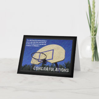 Tarjeta En blanco de 5x7 w/plain del "Congrats-Graduado"