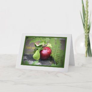 Tarjeta en blanco de agradecimiento