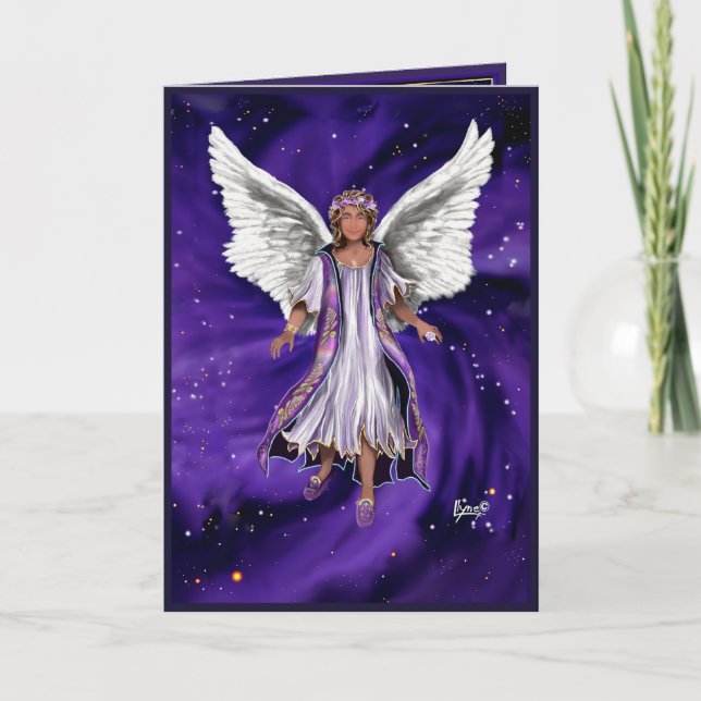 Tarjeta en blanco de alma púrpura (Anverso)
