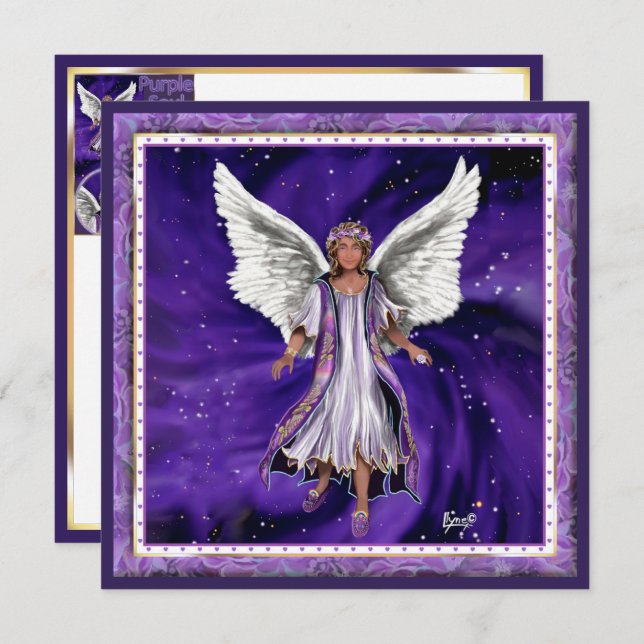 Tarjeta en blanco de Alma Púrpura (Anverso / Reverso)