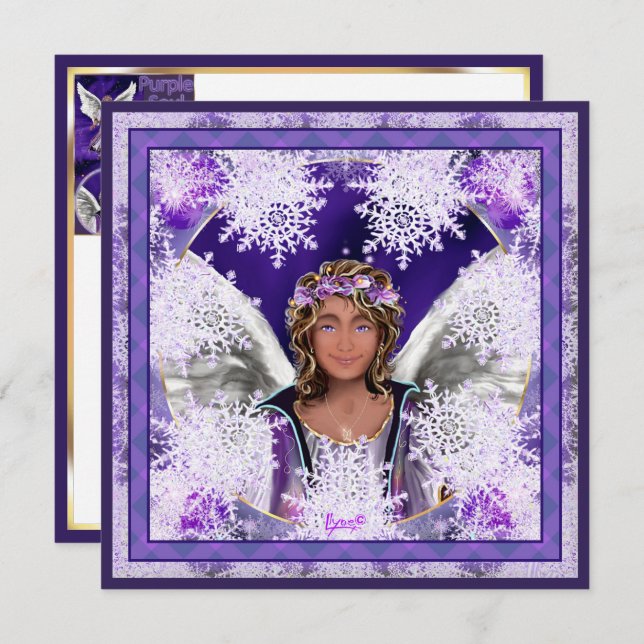 Tarjeta en blanco de Alma Púrpura (Anverso / Reverso)