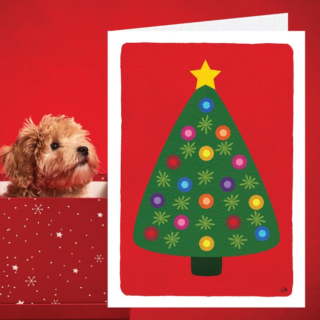 Tarjeta en blanco de árbol de Navidad (Subido por el creador)