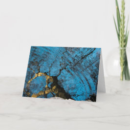 Tarjeta en blanco de árbol líquido