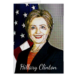 Tarjeta en blanco de arte digital Hilary Clinton M