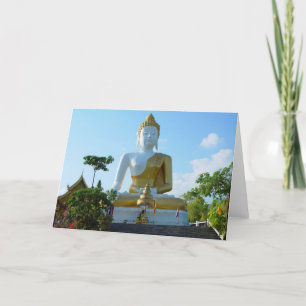 Tarjeta en blanco de Buda Chiang Mai Tailandia