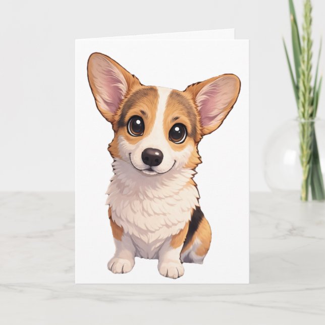 Tarjeta en blanco de Corgi  (Anverso)