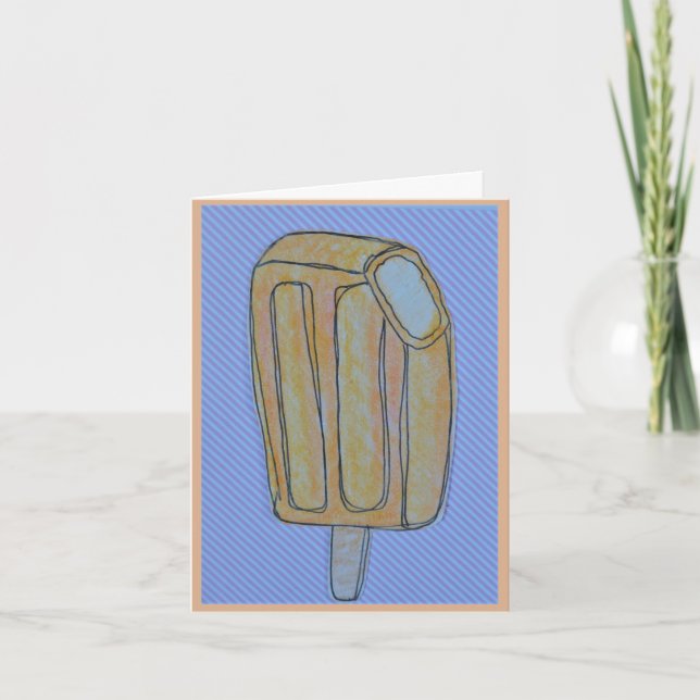 Tarjeta en blanco de Creamsicle (Anverso)