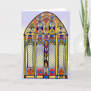 Tarjeta en blanco de cristal contenido