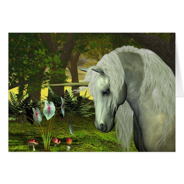 TARJETA EN BLANCO DE DOLDEN UNICORN (Anverso (Horizontal))