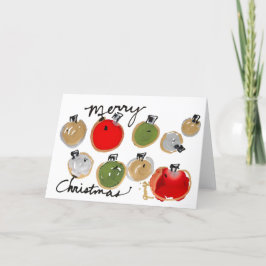 Tarjeta en blanco de esparkle navideña Merry