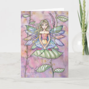 Tarjeta en Blanco de Hada de Flor Pequeña