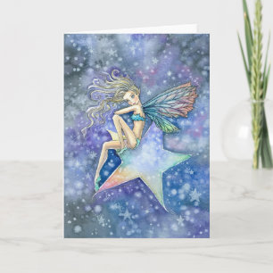 Tarjeta en Blanco de Hada de la Pequeña Estrella p