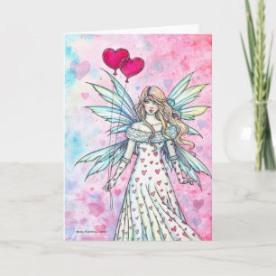 Tarjeta en blanco de hada de San Valentín de Molly