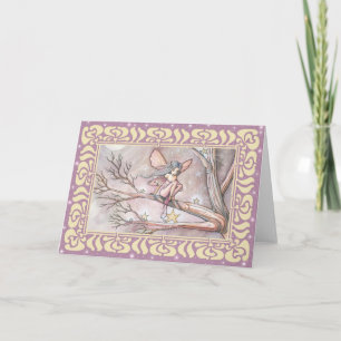Tarjeta en Blanco de Hada del Árbol de Estrellas p