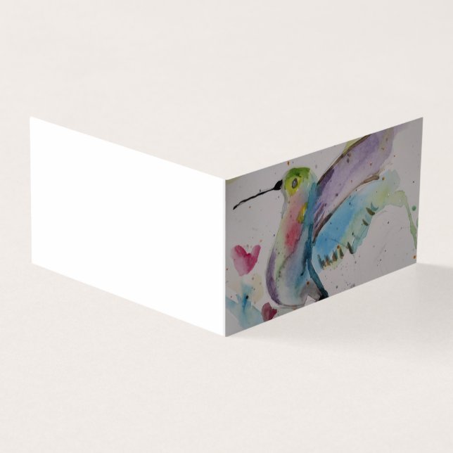Tarjeta en blanco de Hummingbird (Exterior)