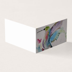 Tarjeta en blanco de Hummingbird