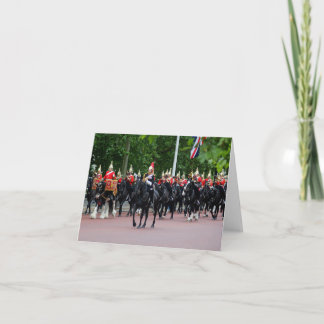Tarjeta en blanco de la banda de caballería del ho