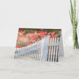 Tarjeta en blanco de la cerca líquida de la vida