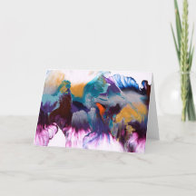 Tarjeta en blanco de la floración