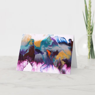 Tarjeta en blanco de la floración