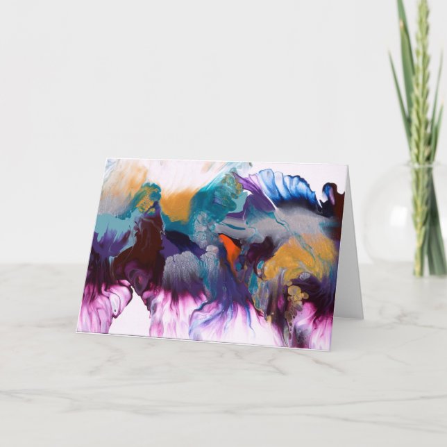 Tarjeta en blanco de la floración (Anverso)