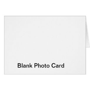 Tarjeta en blanco de la foto