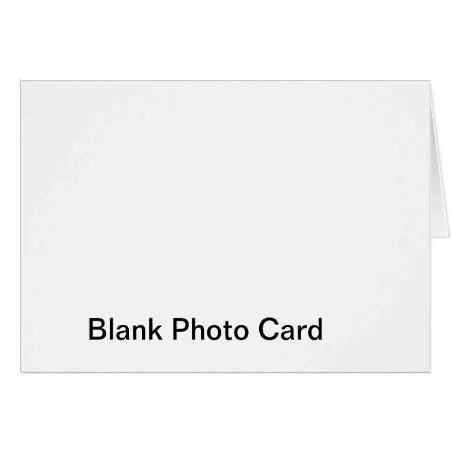 Tarjeta en blanco de la foto (Anverso (Horizontal))