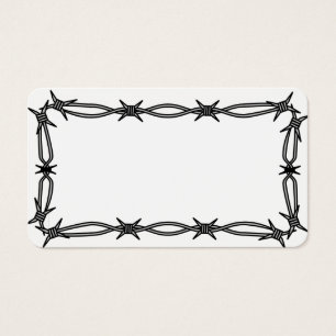 Tarjeta en blanco de la frontera adaptable del