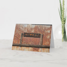 Tarjeta en blanco de la galería