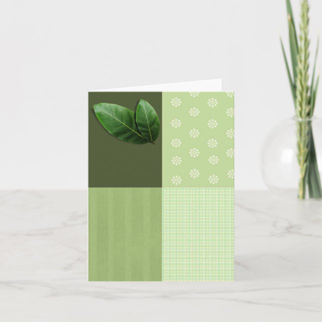 tarjeta en blanco de la hoja (Anverso)