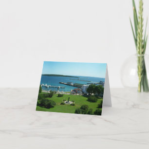 Tarjeta en blanco de la isla de Mackinac