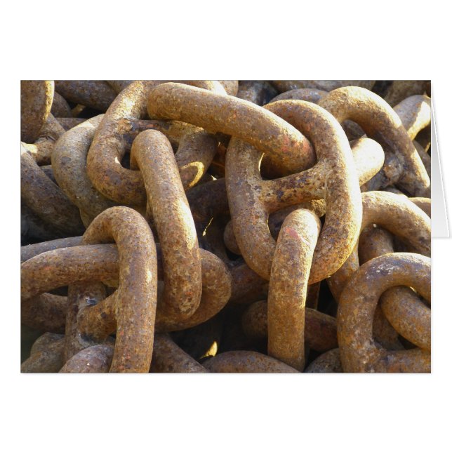Tarjeta en blanco de las cadenas de anclaje del bu (Anverso (Horizontal))