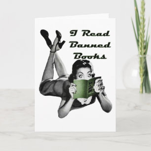 Tarjeta en blanco de libros prohibidos