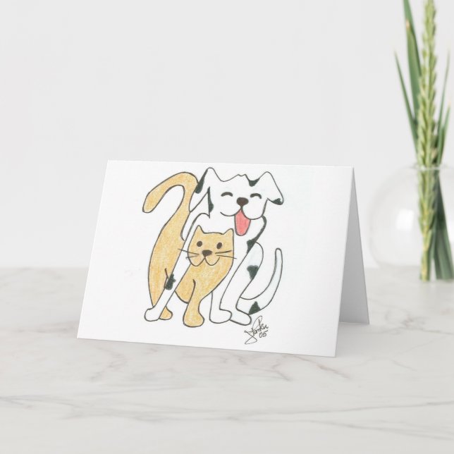 tarjeta en blanco de los amigos del furever (Anverso)