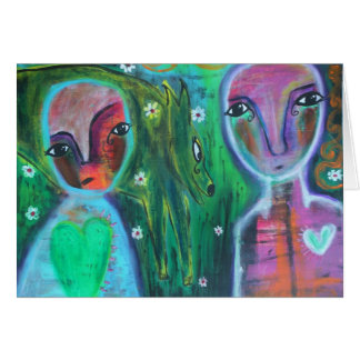 Tarjeta en blanco de los días felices