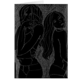 Tarjeta en blanco de los MODELOS POSING1