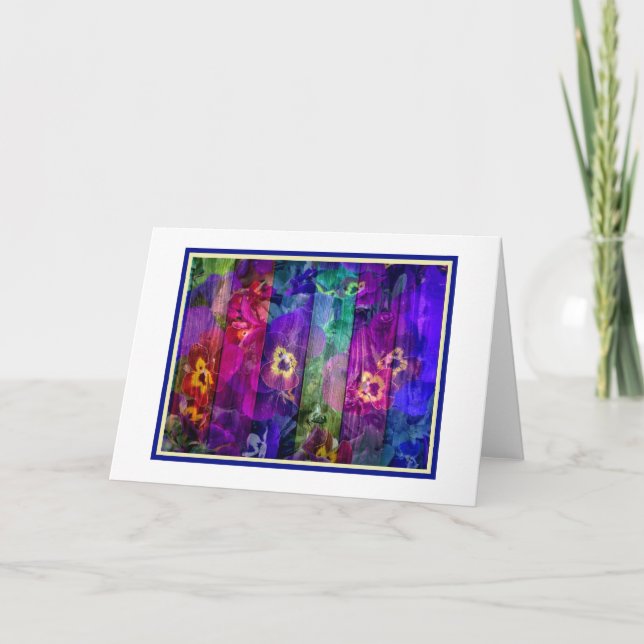 Tarjeta en blanco de los pensamientos viejos de la (Anverso)